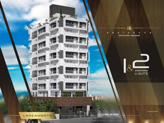 Apartamento com 1 Quarto à Venda, 59 m² em Canto Do Forte - Praia Grande
