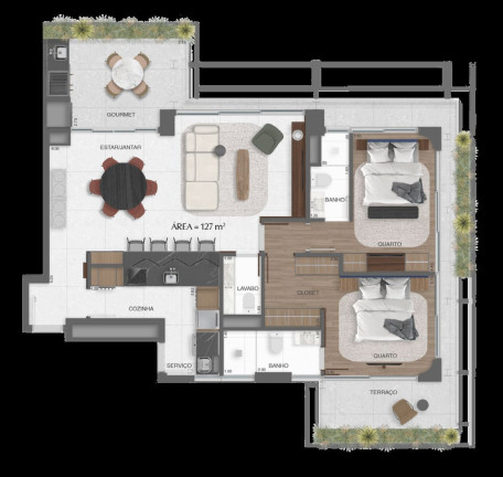 Imagem Apartamento com 2 Quartos à Venda, 123 m² em Itaim Bibi - São Paulo
