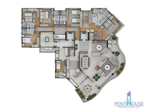 Imagem Apartamento com 5 Quartos à Venda, 350 m² em Praia Brava De Itajaí - Itajaí Imagem Apartamento com 5 Quartos à Venda, 350 m² em Praia Brava De Itajaí - Itajaí