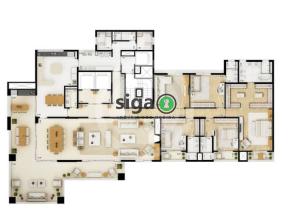 Imagem Apartamento com 4 Quartos à Venda, 820 m² em Campo Belo - São Paulo Imagem Apartamento com 4 Quartos à Venda, 820 m² em Campo Belo - São Paulo