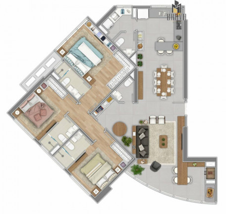 Imagem Apartamento com 3 Quartos à Venda, 138 m² em Centro - Balneário Camboriú Imagem Apartamento com 3 Quartos à Venda, 138 m² em Centro - Balneário Camboriú