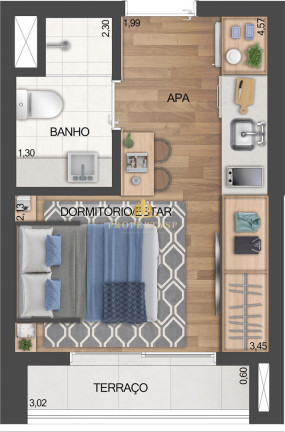 Imagem Apartamento com 1 Quarto à Venda, 21 m² em Indianópolis - São Paulo Imagem Apartamento com 1 Quarto à Venda, 21 m² em Indianópolis - São Paulo