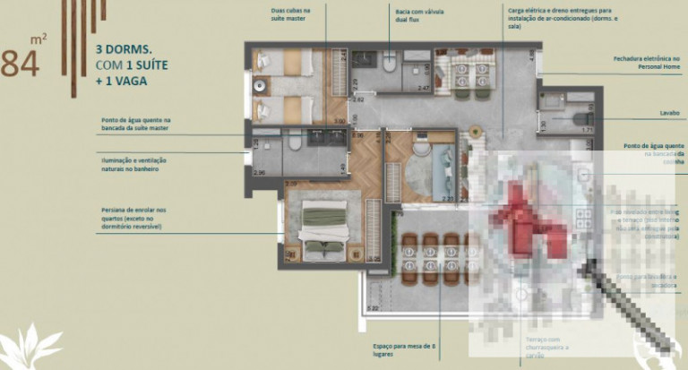 Imagem Apartamento com 3 Quartos à Venda, 84 m² em Tatuapé - São Paulo
