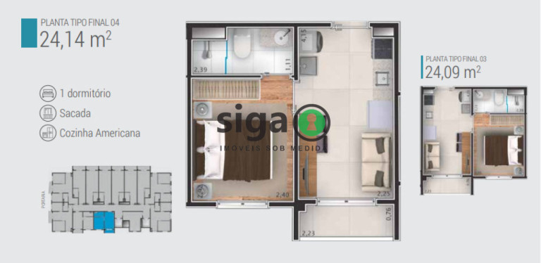 Imagem Apartamento com 1 Quarto à Venda, 24 m² em Saúde - São Paulo
