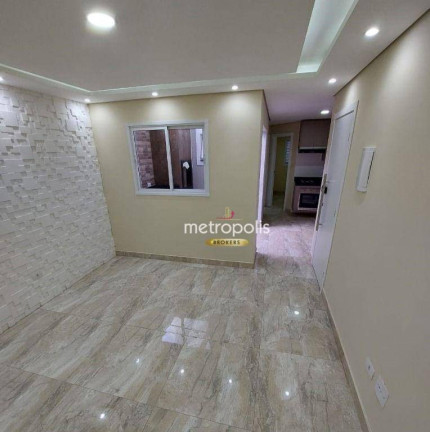 Apartamento com 2 Quartos à Venda ou Locação, 56 m² em Vila Scarpelli - Santo André
