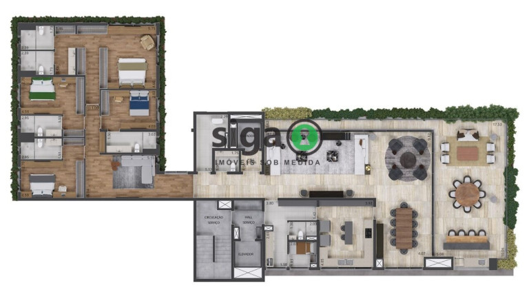 Imagem Apartamento com 4 Quartos à Venda, 421 m² em Jardim Guedala - São Paulo