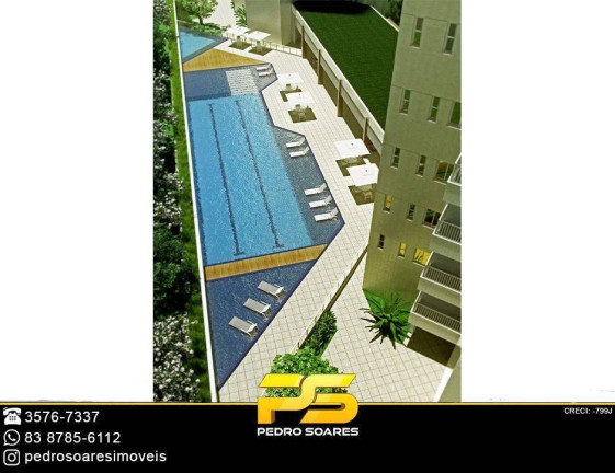 Imagem Apartamento com 3 Quartos à Venda, 127 m² em Altiplano Cabo Branco - João Pessoa