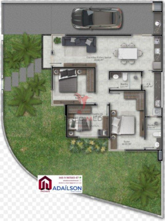 Imagem Casa com 3 Quartos à Venda, 80 m² em Bela Vista - Palhoça