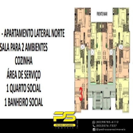 Imagem Apartamento com 1 Quarto à Venda, 38 m² em Poço - Cabedelo Imagem Apartamento com 1 Quarto à Venda, 38 m² em Poço - Cabedelo
