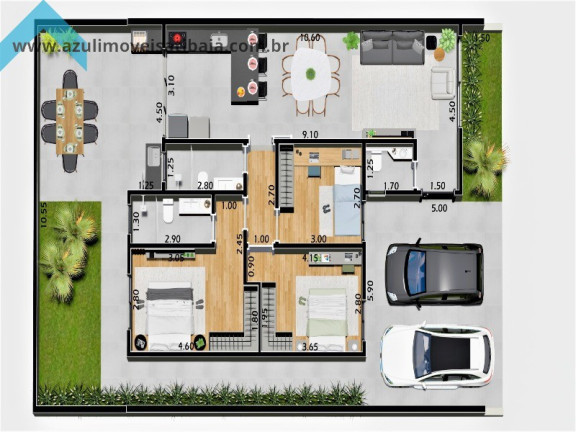 Imagem Casa com 3 Quartos à Venda, 96 m² em Vila Giglio - Atibaia