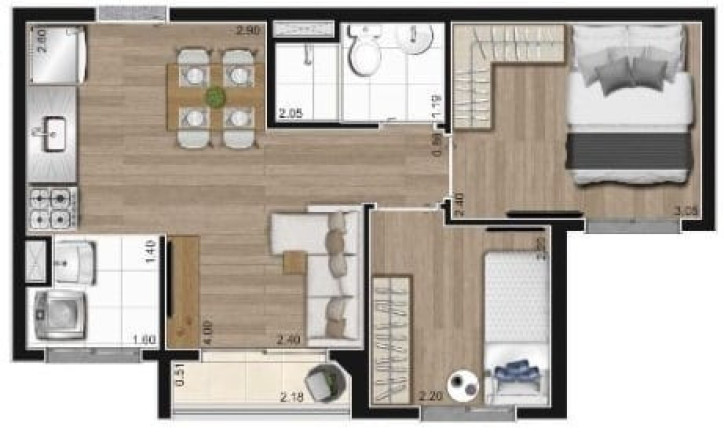 Imagem Apartamento com 2 Quartos à Venda, 37 m² em Barra Funda - São Paulo