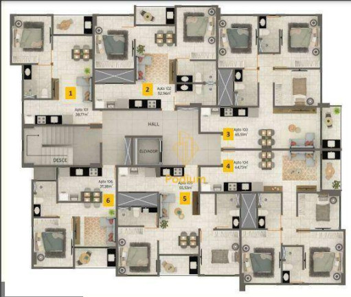 Imagem Apartamento com 1 Quarto à Venda, 38 m² em Monte Castelo - Cabedelo