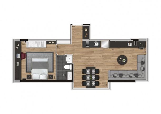 Imagem Studio com 1 Quarto à Venda, 71 m² em Pinheiros - São Paulo