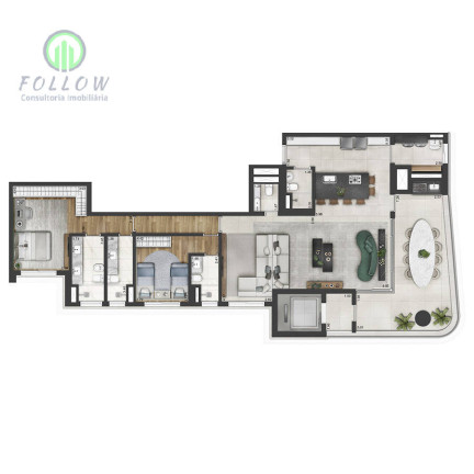 Imagem Apartamento com 3 Quartos à Venda, 175 m² em Green Valley Alphaville - Barueri Imagem Apartamento com 3 Quartos à Venda, 175 m² em Green Valley Alphaville - Barueri