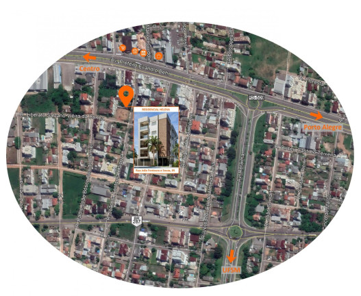 Apartamento com 1 Quarto à Venda, 36 m² em Camobi - Santa Maria