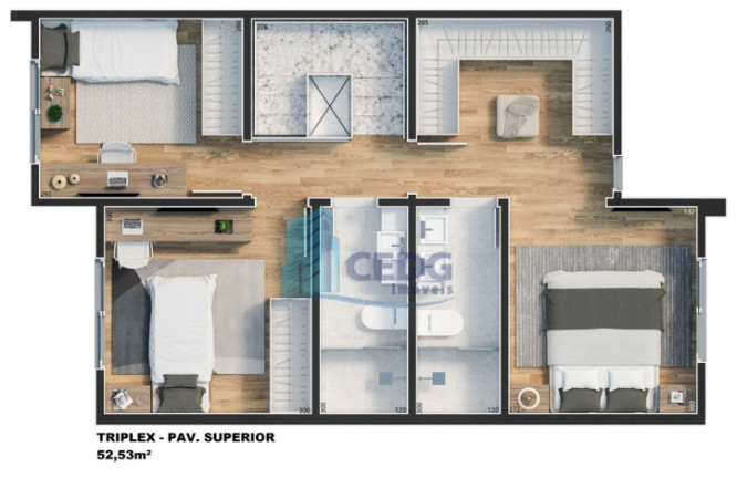 Imagem Casa de Condomínio com 3 Quartos à Venda, 112 m² em Abranches - Curitiba