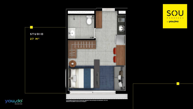 Imagem Apartamento com 1 Quarto à Venda, 25 m² em Perdizes - São Paulo