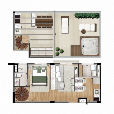Imagem Cobertura com 1 Quarto à Venda, 74 m² em Aclimação - São Paulo Imagem Cobertura com 1 Quarto à Venda, 74 m² em Aclimação - São Paulo
