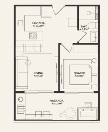 Imagem Apartamento com 1 Quarto à Venda, 45 m² em Morro Das Pedras - Florianópolis