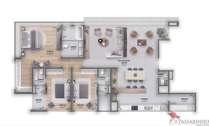 Imagem Apartamento com 4 Quartos à Venda, 200 m² em Praia Grande - Torres Imagem Apartamento com 4 Quartos à Venda, 200 m² em Praia Grande - Torres