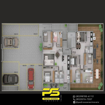 Imagem Apartamento com 2 Quartos à Venda, 55 m² em Jardim Cidade Universitária - João Pessoa Imagem Apartamento com 2 Quartos à Venda, 55 m² em Jardim Cidade Universitária - João Pessoa
