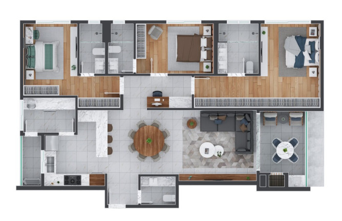 Imagem Apartamento com 3 Quartos à Venda, 256 m² em Hugo Lange - Curitiba