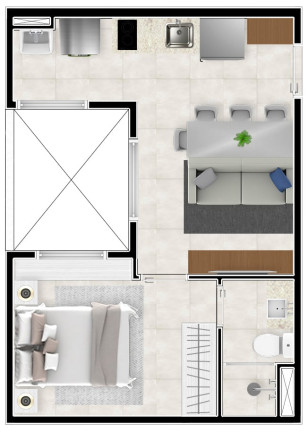 Imagem Apartamento com 1 Quarto à Venda, 26 m² em Vila Sônia - São Paulo Imagem Apartamento com 1 Quarto à Venda, 26 m² em Vila Sônia - São Paulo