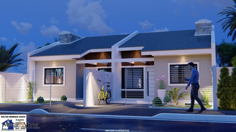 Imagem Casa com 3 Quartos à Venda, 54 m² em Gralha Azul - Fazenda Rio Grande