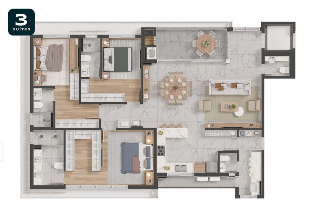 Imagem Apartamento com 3 Quartos à Venda, 172 m² em Batel - Curitiba