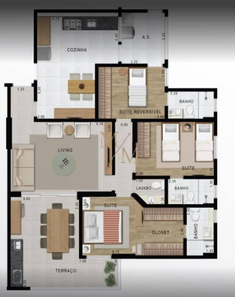 Imagem Apartamento com 2 Quartos à Venda, 128 m² em Embaré - Santos Imagem Apartamento com 2 Quartos à Venda, 128 m² em Embaré - Santos