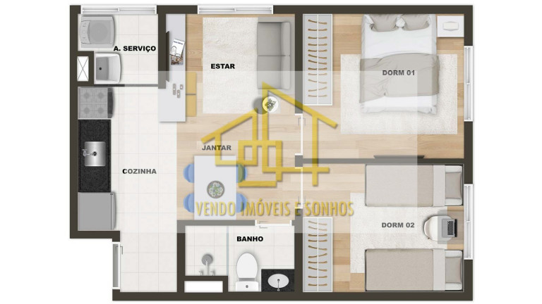 Imagem Apartamento com 2 Quartos à Venda, 35 m² em Vila Santa Catarina - São Paulo Imagem Apartamento com 2 Quartos à Venda, 35 m² em Vila Santa Catarina - São Paulo