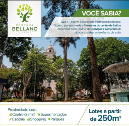 Terreno à Venda, 250 m² em Jardim Santa Filomena - Itatiba