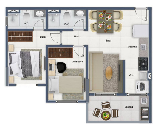 Imagem Apartamento com 2 Quartos à Venda, 57 m² em Forte - Praia Grande Imagem Apartamento com 2 Quartos à Venda, 57 m² em Forte - Praia Grande
