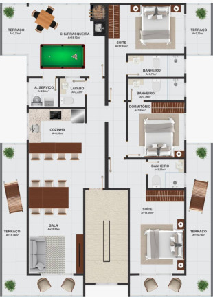 Imagem Cobertura com 3 Quartos à Venda, 153 m² em Itajuba - Barra Velha Imagem Cobertura com 3 Quartos à Venda, 153 m² em Itajuba - Barra Velha