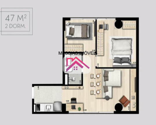 Imagem Imóvel com 1 Quarto à Venda, 27 m² em Pinheiros - São Paulo