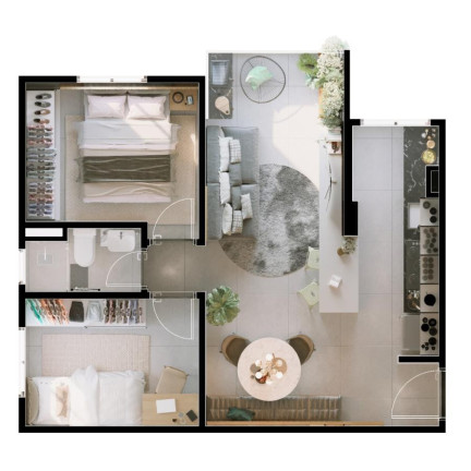 Imagem Apartamento com 2 Quartos à Venda, 42 m² em Santa Maria - Santo André Imagem Apartamento com 2 Quartos à Venda, 42 m² em Santa Maria - Santo André