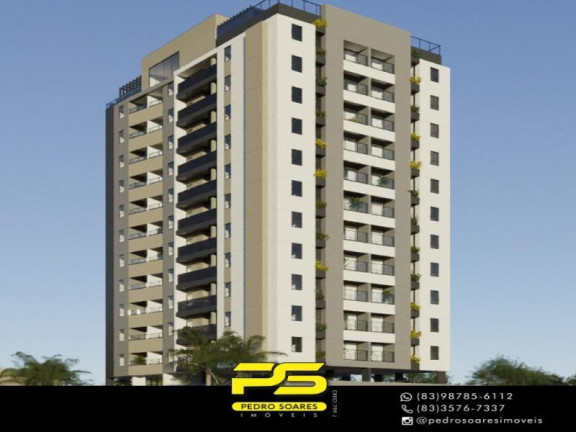 Apartamento com 2 Quartos à Venda, 57 m² em Manaíra - João Pessoa