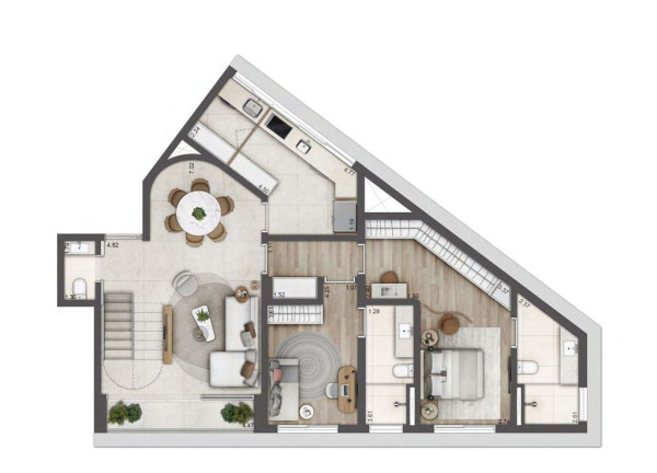 Imagem Apartamento com 2 Quartos à Venda, 134 m² em Santa Cecília - São Paulo