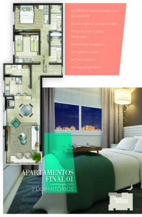 Imagem Apartamento com 2 Quartos à Venda, 89 m² em Centro - Capão Da Canoa Imagem Apartamento com 2 Quartos à Venda, 89 m² em Centro - Capão Da Canoa