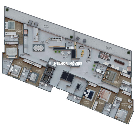 Imagem Apartamento com 3 Quartos à Venda, 147 m² em Meia Praia - Itapema Imagem Apartamento com 3 Quartos à Venda, 147 m² em Meia Praia - Itapema