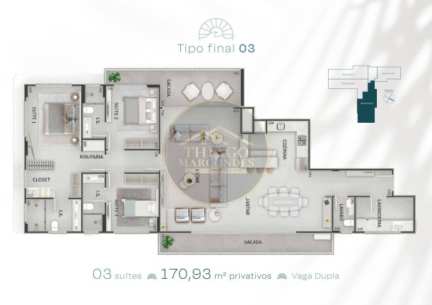 Imagem Apartamento com 3 Quartos à Venda, 170 m² em Centro - Guaratuba
