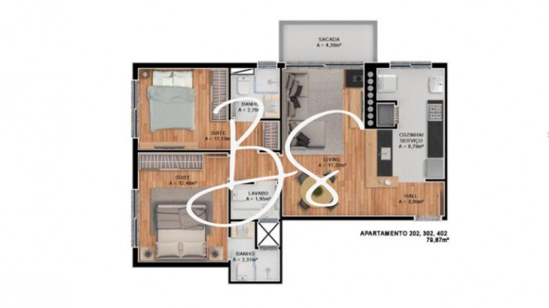 Imagem Apartamento com 1 Quarto à Venda, 70 m² em Centro - Canela