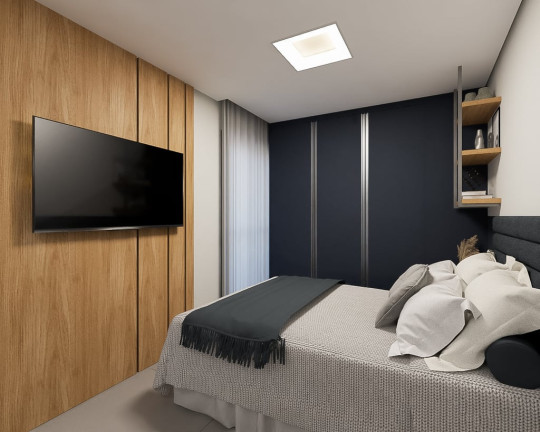 Imagem Apartamento com 1 Quarto à Venda, 36 m² em Mercês - Curitiba