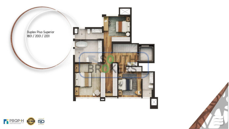 Imagem Apartamento com 3 Quartos à Venda, em Juvevê - Curitiba Imagem Apartamento com 3 Quartos à Venda, em Juvevê - Curitiba