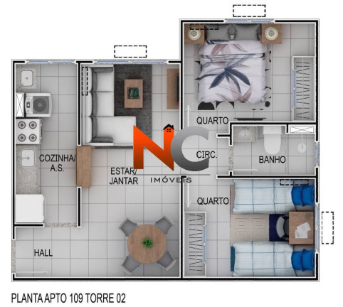 Imagem Apartamento com 2 Quartos à Venda, 46 m² em Colégio - Rio De Janeiro Imagem Apartamento com 2 Quartos à Venda, 46 m² em Colégio - Rio De Janeiro
