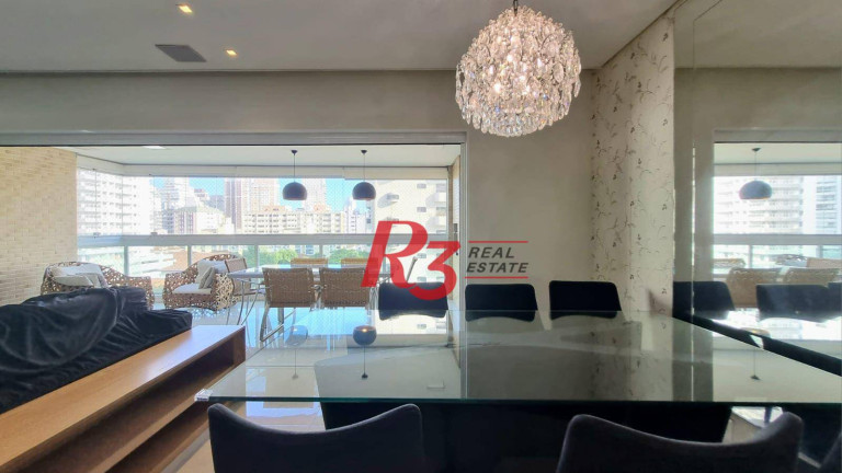 Imagem Apartamento com 3 Quartos para Alugar, 178 m² em Gonzaga - Santos