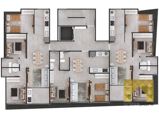 Imagem Apartamento com 2 Quartos à Venda, 56 m² em Bessa - João Pessoa