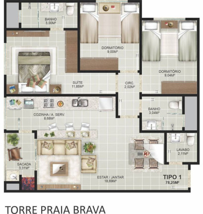 Imagem Apartamento com 2 Quartos à Venda, em Praia Dos Amores - Balneário Camboriú Imagem Apartamento com 2 Quartos à Venda, em Praia Dos Amores - Balneário Camboriú