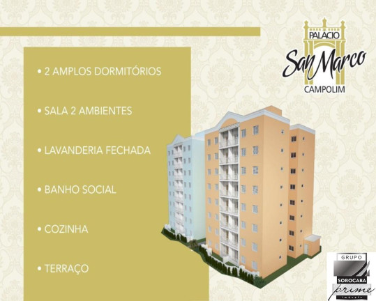 Imagem Apartamento com 2 Quartos à Venda, 61 m² em Parque Campolim - Sorocaba