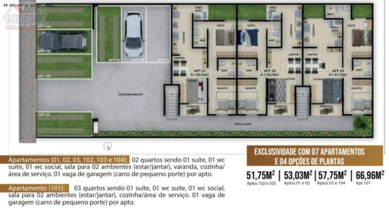 Imagem Apartamento com 2 Quartos à Venda, 55 m² em Jardim Atlântico - Olinda Imagem Apartamento com 2 Quartos à Venda, 55 m² em Jardim Atlântico - Olinda